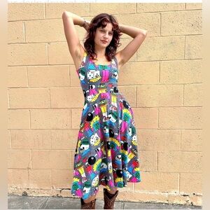 SOLD Nooworks Super Fun Burger Babie Vacation Dress Size 2XL